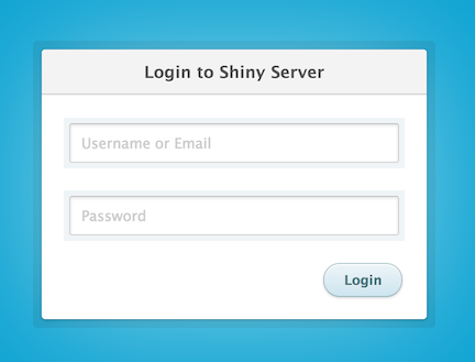 Blue Shiny Server Pro login